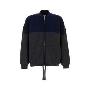 Loewe Men Two-Tone Stretch Cotton Blend Cardigan